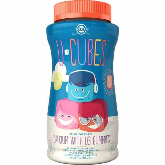 U Cubes Calcium with D3 Gummies for Children, SLG